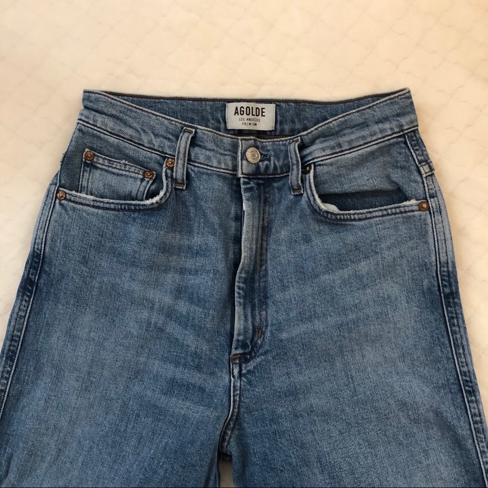 AGOLDE pinch waist kick flare jeans